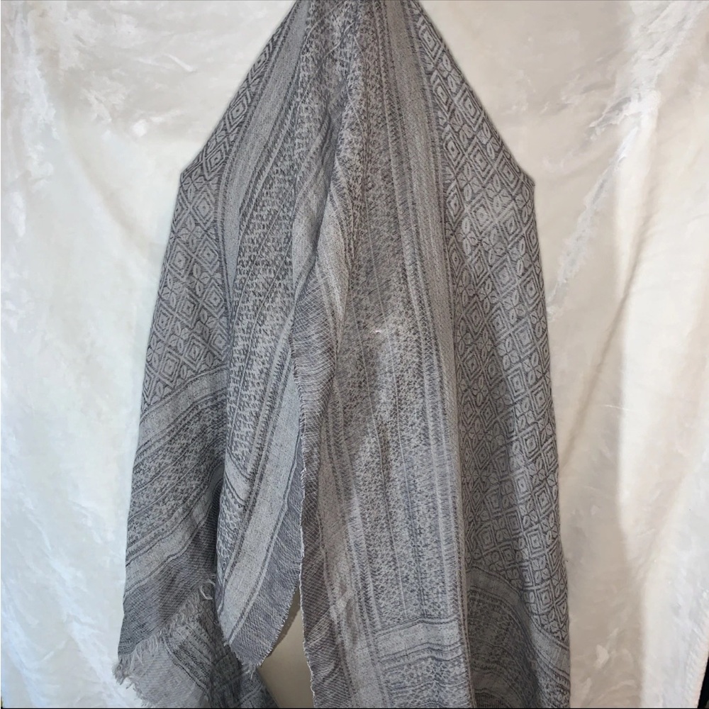 Gray Scarf Tag Removed Size 72 X 47 1/2